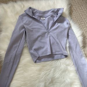 aritzia longsleeve half zip